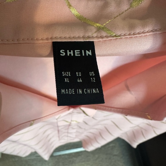 Dusty Pink Casual Geometric Top XL - Picture 5 of 6